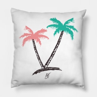 Jhoni The Voice "His and Her Palm Tree" Tee Pillow