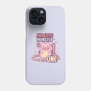 This Little Monster is One | 1st Birthday Phone Case