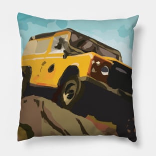 Landrover Defender Classic at the Blue Rag Range Track, Australia Pillow