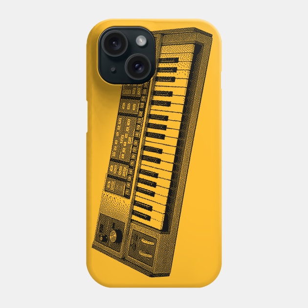 Source 8 bit Synthesizer Tee Phone Case by DankFutura