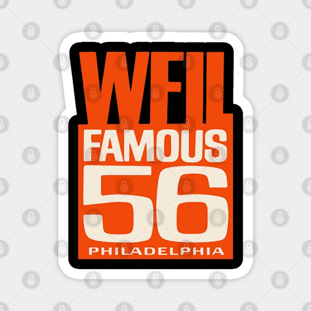 WFIL Famous 56 MusicPower Magnet by Tee Arcade