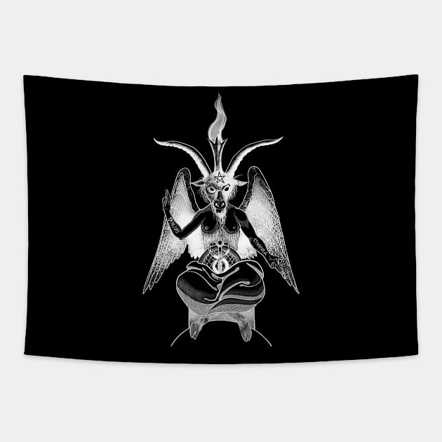 Baphomet Tapestry by Jakoboc art