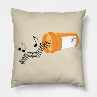 Music is my Medicine Prescription Bottle Pillow