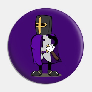 Teutonic Knight Cartoon (Player 6 colors, purple version) Pin