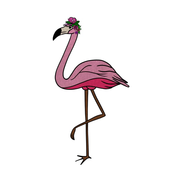 Flamingo Floral, Animal, Tropical Bird by dukito