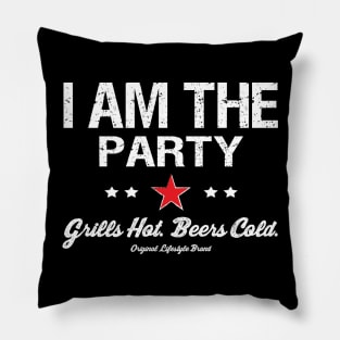 Grills Hot. Beers Cold. : I Am The Party Pillow