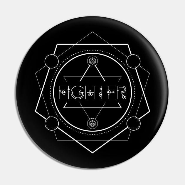 Fighter Character Class TRPG Tabletop RPG Gaming Addict Pin by dungeonarmory