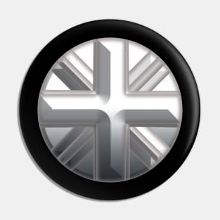 Chrome UK Flag Pin