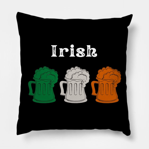 Irish Beers Pillow by Woodpile