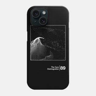 The Cure - Disintegration / Minimal Graphic Artwork Design Phone Case