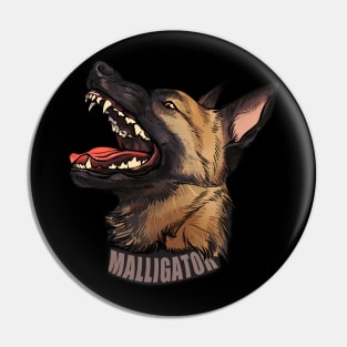 Malligator malinois Pin