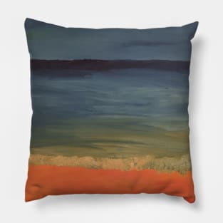 Beach and Ocean Landscape Pillow