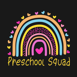 Preschool Squad Teacher Rainbow T-Shirt