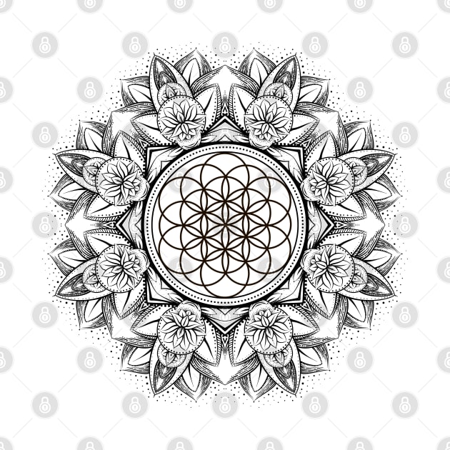 Lotus Mandala 26 by Olga Berlet