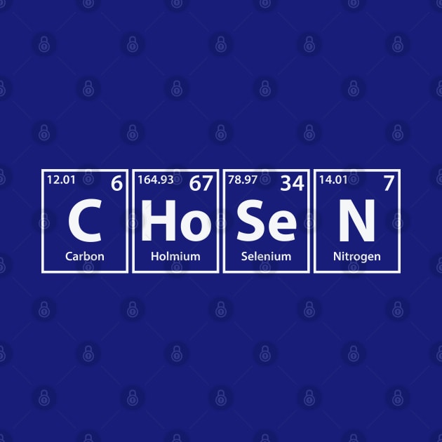 Chosen (C-Ho-Se-N) Periodic Elements Spelling by cerebrands