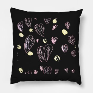 Heart doodles so cute Pillow