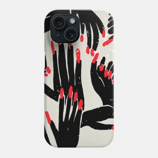 hands, fingers, nails & fingernails Phone Case