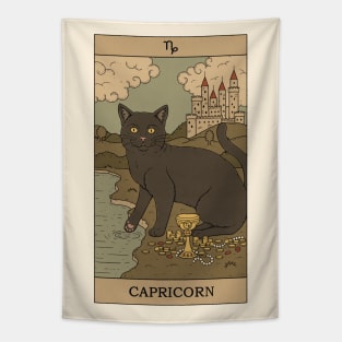 Capricorn Cat Tapestry