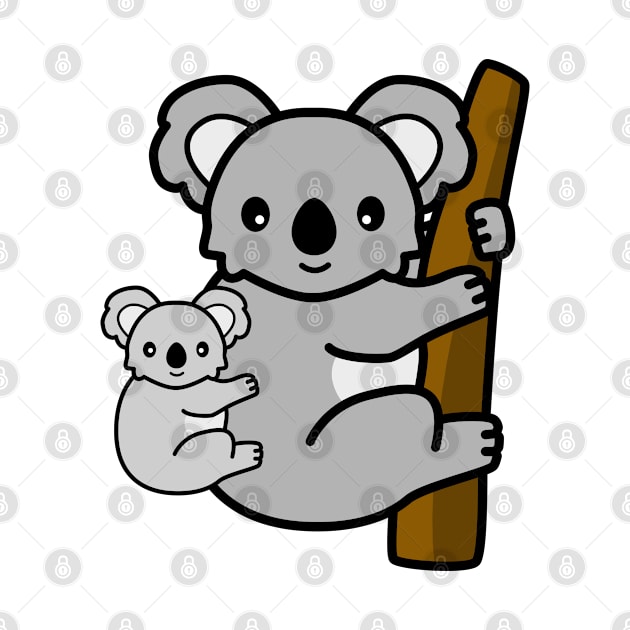 Koala with baby by Cerealbox Labs