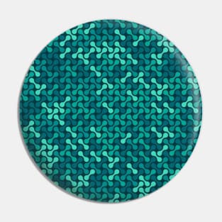 Metaballs Pattern (Teal) Pin