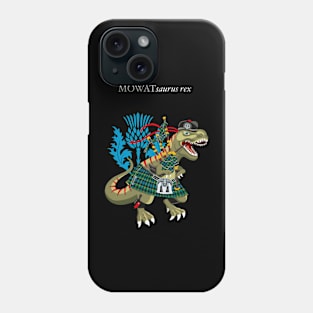 Clanosaurus Rex MOWATsaurus rex Mowat Scotland Ireland Family Tartan Phone Case