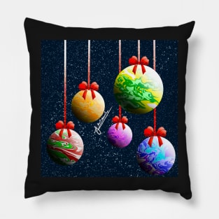 Merry Spacemas! Pillow