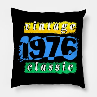 vintage 1976 birthday classic Pillow