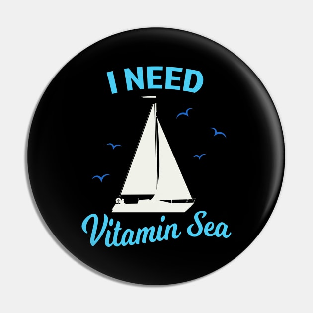 Sail Ship Sailing Sayings Gift Pin by Foxxy Merch