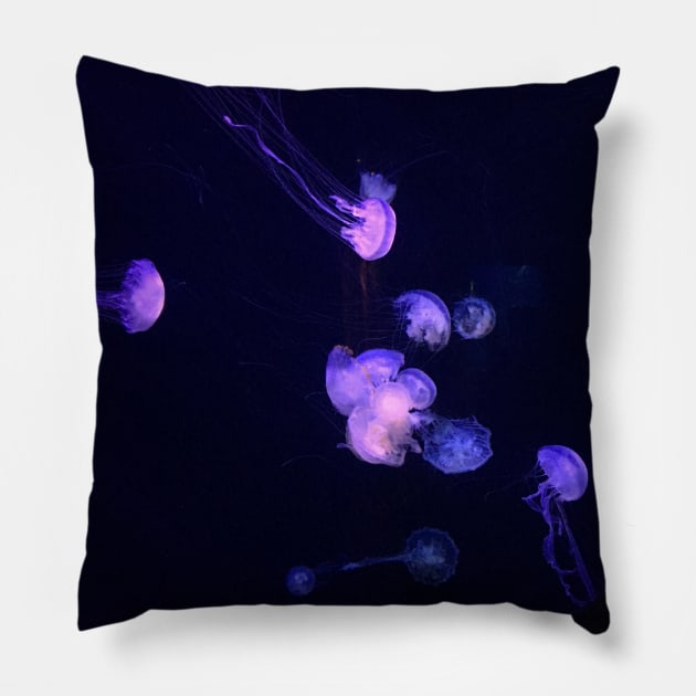 Underwater Glowing Fish Pillow by Walking Millenial