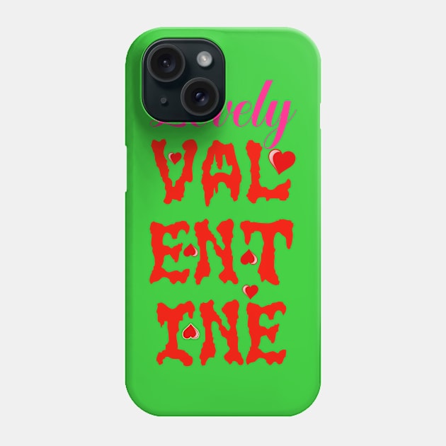 Lovely Valentine | Bloody Halloween Phone Case by PraiseArts 