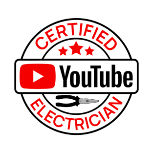 Certified YouTube Electrician T-Shirt