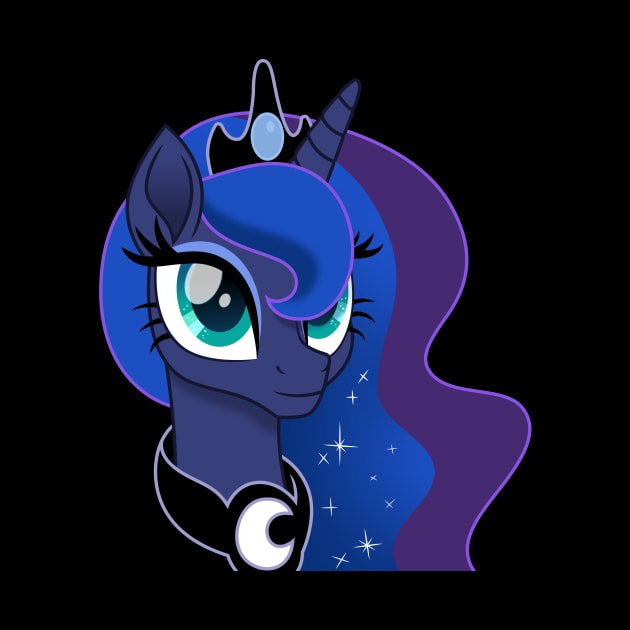 Princess Luna portrait by CloudyGlow