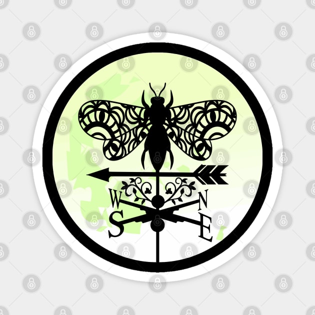 Bee Silhouette Magnet by Nuletto