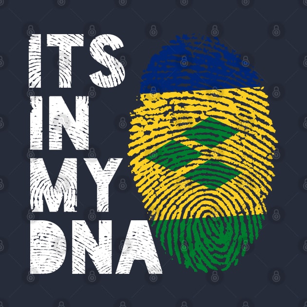 Its In My DNA Saint Vincent and the Grenadines Flag Fingerprint by BraaiNinja