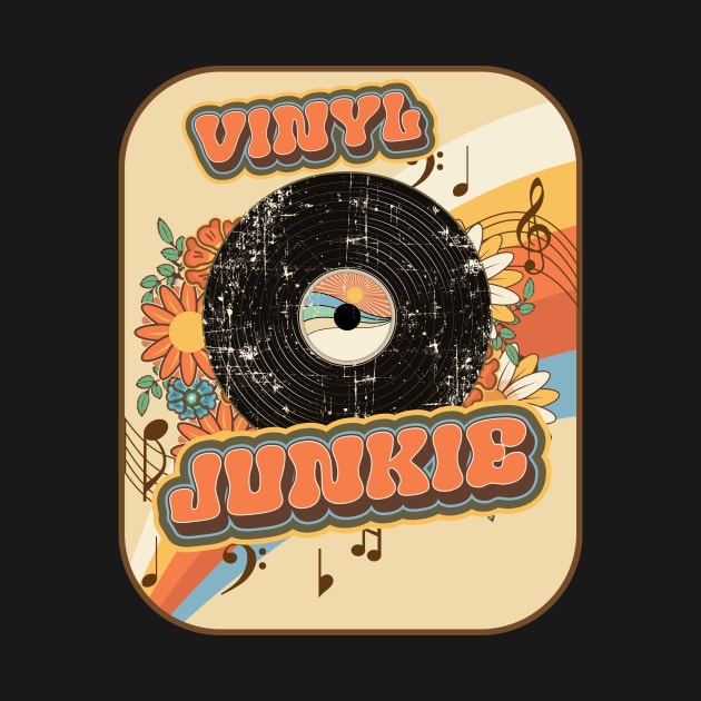 Groovy vinyl junkie record vintage funny quote by HomeCoquette