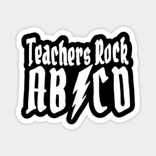 Teachers Rock ABCD Magnet