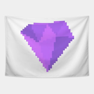 Amethyst Gem Pixel Art Tapestry