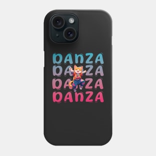 DANCE street cat illustration positive cute vibes. Phone Case