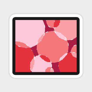 Pink Shade Ellipse Pattern Magnet