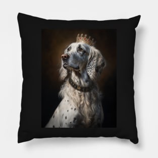 Royal Portrait of an English Setter Pillow