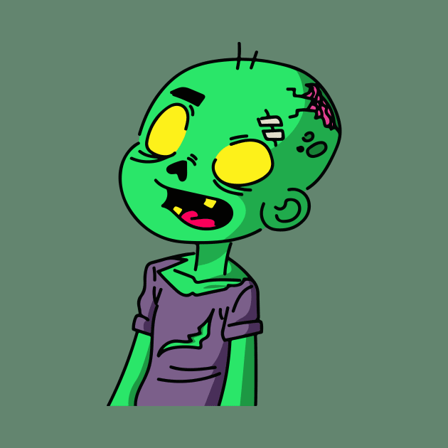 Zombie Boy Cartoon by SLAG_Creative