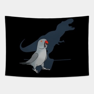 t-rex grey indian ringneck Tapestry