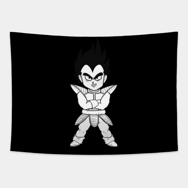 Dragon Ball Z Chibi Vegeta Dragon Ball Tapestry Teepublic