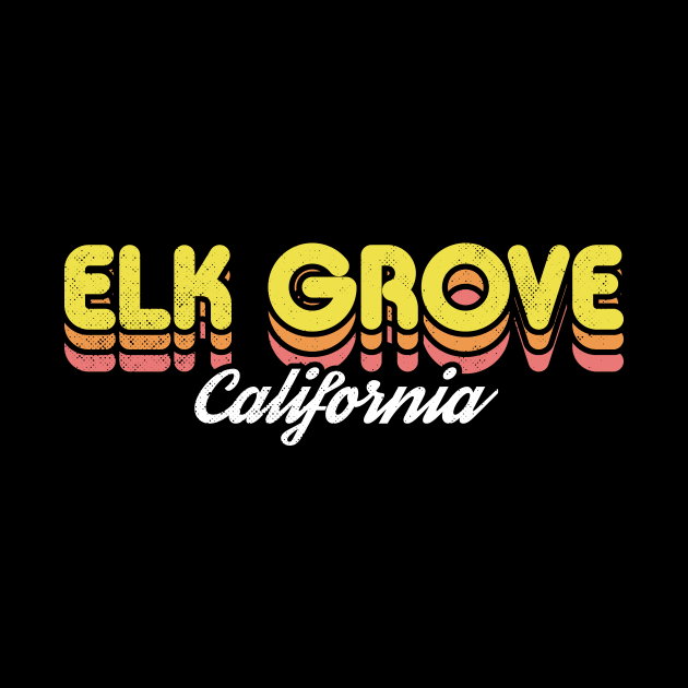 Retro Elk Grove California by rojakdesigns