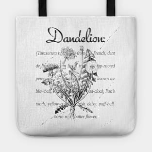 Lispe Dandelion with Definition Tote