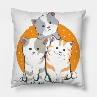 Cat Family Pillow