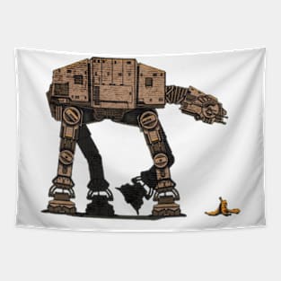 Four Legged Green Banana anti-aircraft cannons Tapestry