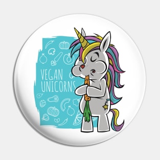 Vegan Unicorns Pin