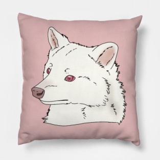 Albino Raccoon Head Pillow