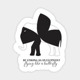 Elephant-Butterfly Magnet